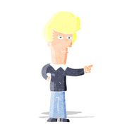 Cartoon Man Pointing N35