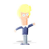 cartoon man punching