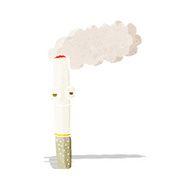 cartoon happy cigarette