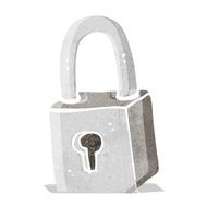 Cartoon Padlock N19