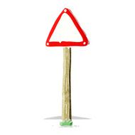 cartoon road sign N5