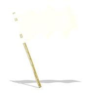Cartoon White Flag N6
