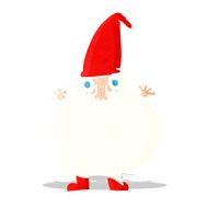 cartoon tiny santa