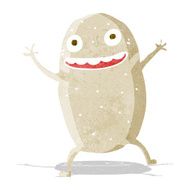 cartoon happy potato