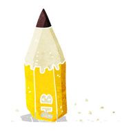 cartoon pencil stub