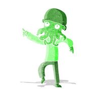 cartoon alien man dancing