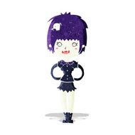 cartoon happy vampire girl N3