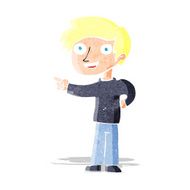 Cartoon Man Pointing N37