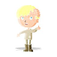 cartoon boy with growth on head N4