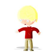 cartoon confused boy N6
