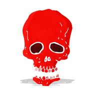 Cartoon Skull N43