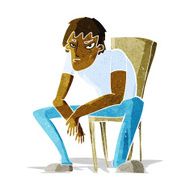 cartoon dejected man N2