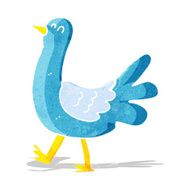 cartoon walking bird N3