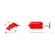 cartoon squirting medical needle N2