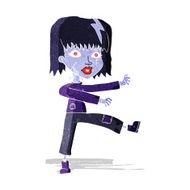 cartoon undead girl