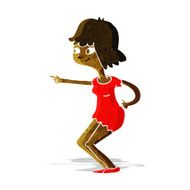 Cartoon Girl Pointing N6