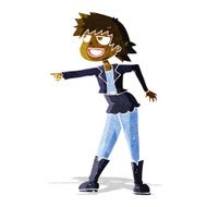 cartoon woman pointing N27