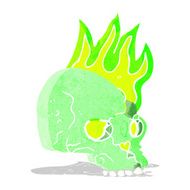 cartoon spooky skull N35