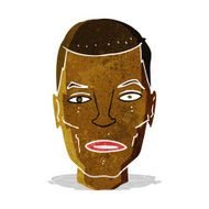 cartoon serious male face N2