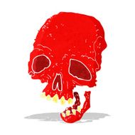 cartoon spooky skull N36
