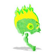 cartoon scary skull N7