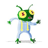 cartoon alien spaceman N7