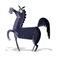 Funny cartoon horse N4