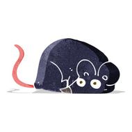 cartoon white mouse N17