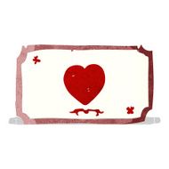 cartoon love heart frame