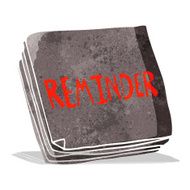 cartoon reminder notes