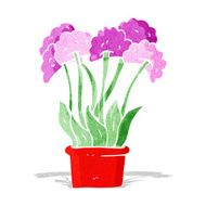 cartoon flowers in pot N4