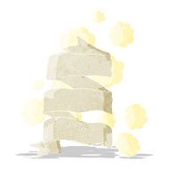 cartoon old scroll banner