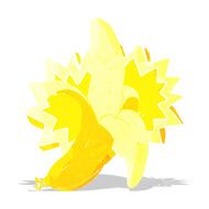 cartoon banana symbol