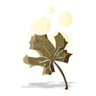 cartoon old leaf