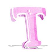Cartoon Letter T N9