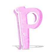 Cartoon Letter P N10