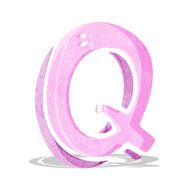 Cartoon Letter Q N6