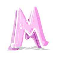 Cartoon Letter M N9
