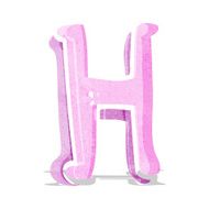 Cartoon Letter H N8