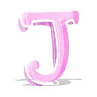 cartoon letter j N6