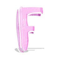 Cartoon Letter F N7