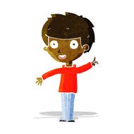 cartoon boy with idea N29