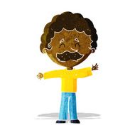cartoon boy with mustache N2