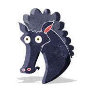 Cartoon Horse Head N8