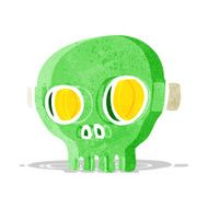 cartoon spooky skull mask N3