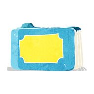 cartoon pink business folder