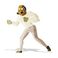 cartoon retro boxer man N2
