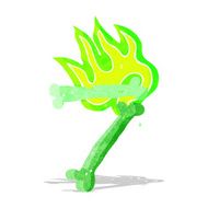 cartoon halloween bone number N13