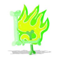 cartoon halloween bone number N14