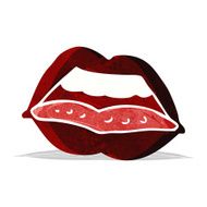 cartoon sexy lips symbol N3